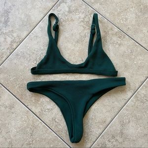 Forest green bikini